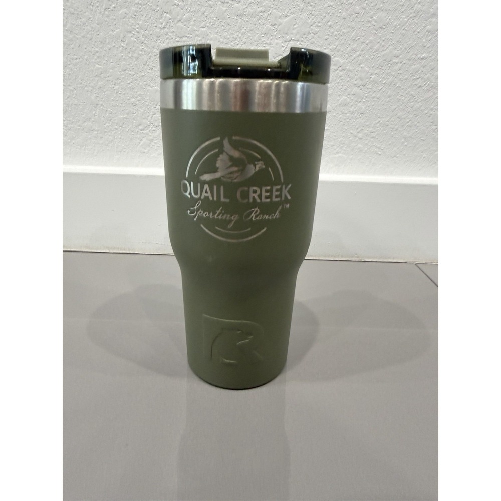Green RTIC MUG TUMBER Quail Creek Plantation Sporting Ranch